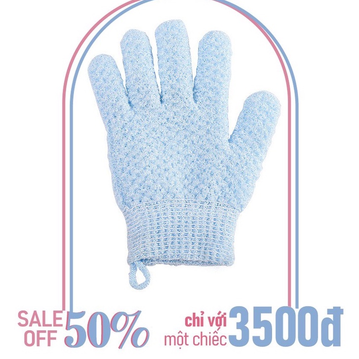 Găng Tay Tắm L'eau Claire Đa Năng Tẩy Tế Bào Chết Làm Sạch Sâu Massage Tạo Bọt Nhẹ Nhàng Màu Xanh Hồng