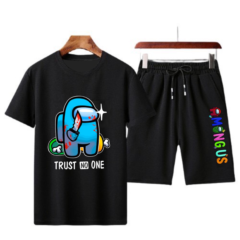 Bộ Nam Hè Among Us 2 Màu Đen Và Trắng Siêu Cool Ngầu | BigBuy360 - bigbuy360.vn