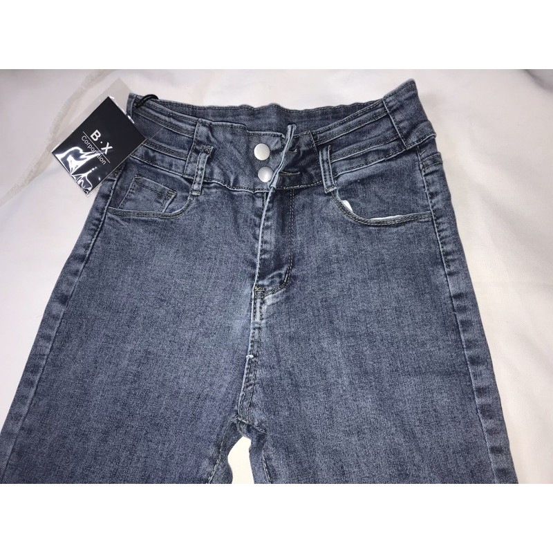 [Mã WASTMAY giảm 15% tối đa 30K đơn 150K] [ORDER+ẢNH THẬT Quần bò jean cạp cao ống rộng loe Ulzzang basic tôn dáng | BigBuy360 - bigbuy360.vn