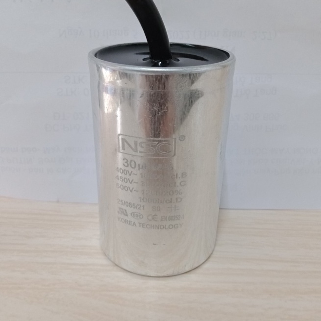 Tụ điện dùng cho điều hòa, máy giặt, máy bơm ...