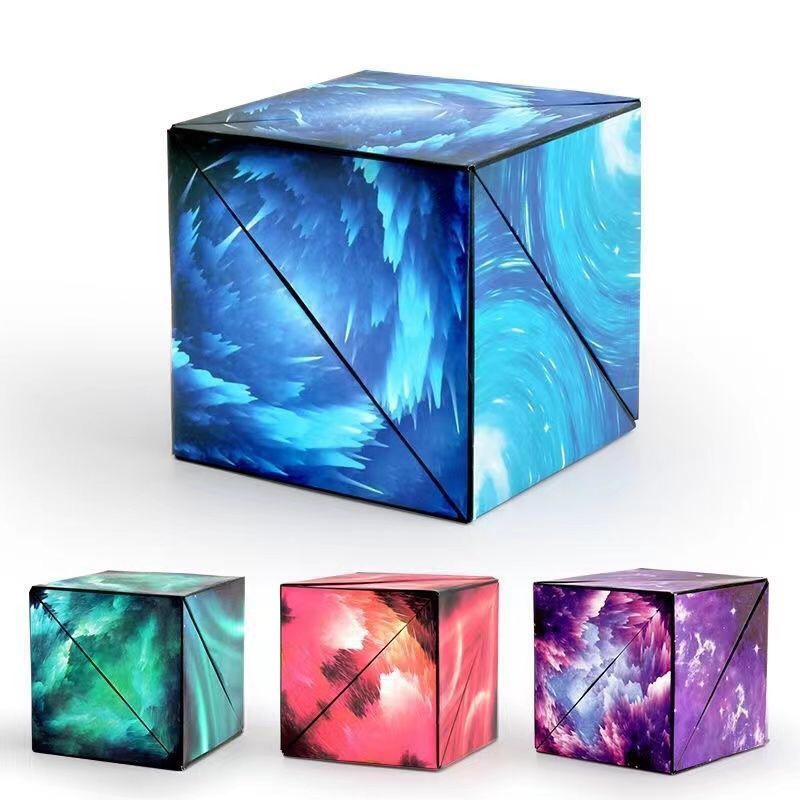 Khối Rubik biến hình - Magnetic Magic Cube - Rubic xếp hình hình học 3D - Thư Viện Đồ Chơi