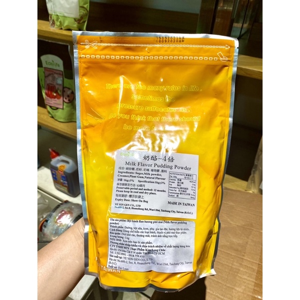 Bột Pudding Flan DÂU/SÔCOLA/KHOAI MÔN nhập khẩu Đài Loan EasyLife gói 1Kg