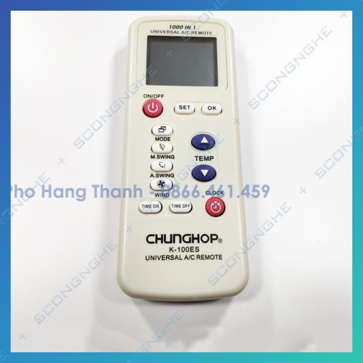 Remote điều khiển điều hòa đa năng K100ES