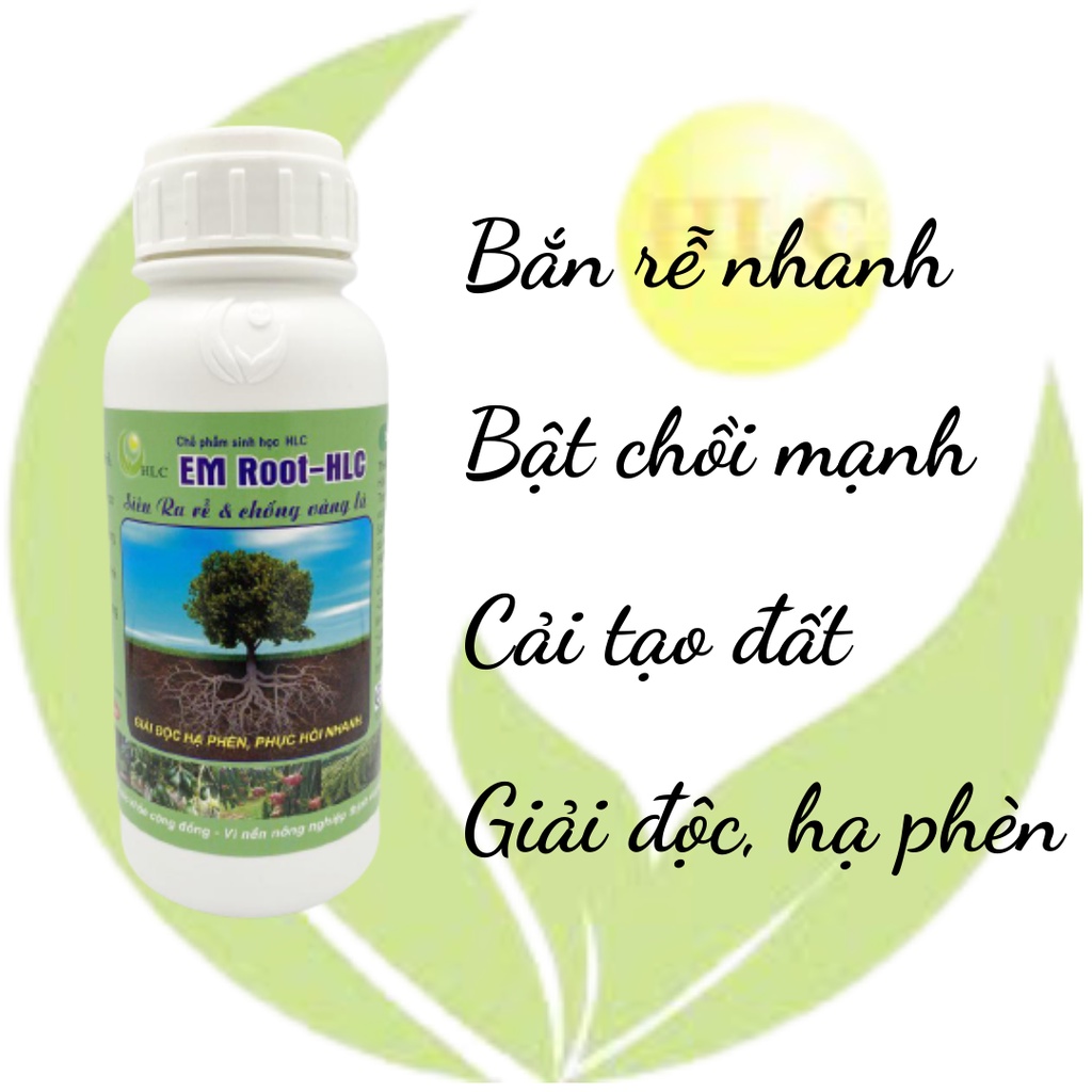 THUỐC KÍCH RỄ CHO CÂY TRỒNG - EM ROOT SIÊU RA RỄ HLC - KÍCH RỄ MẠNH, XANH LÁ, BUNG CHỒI, CÂY KHỎE
