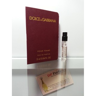 [NƯỚC HOA NỮ] – sample DOLCE & GABBANA - Pour Femme EDP 2ml