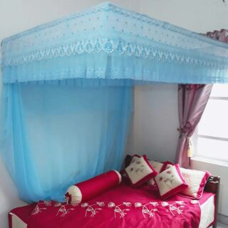 Màn tuyn lạnh  loại đẹp màu xanh