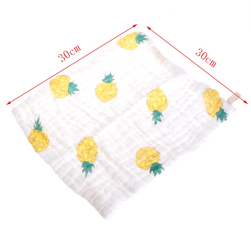 Bộ 5 Khăn Tắm Bằng Cotton Tự Nhiên Hình Vuông Cho Bé