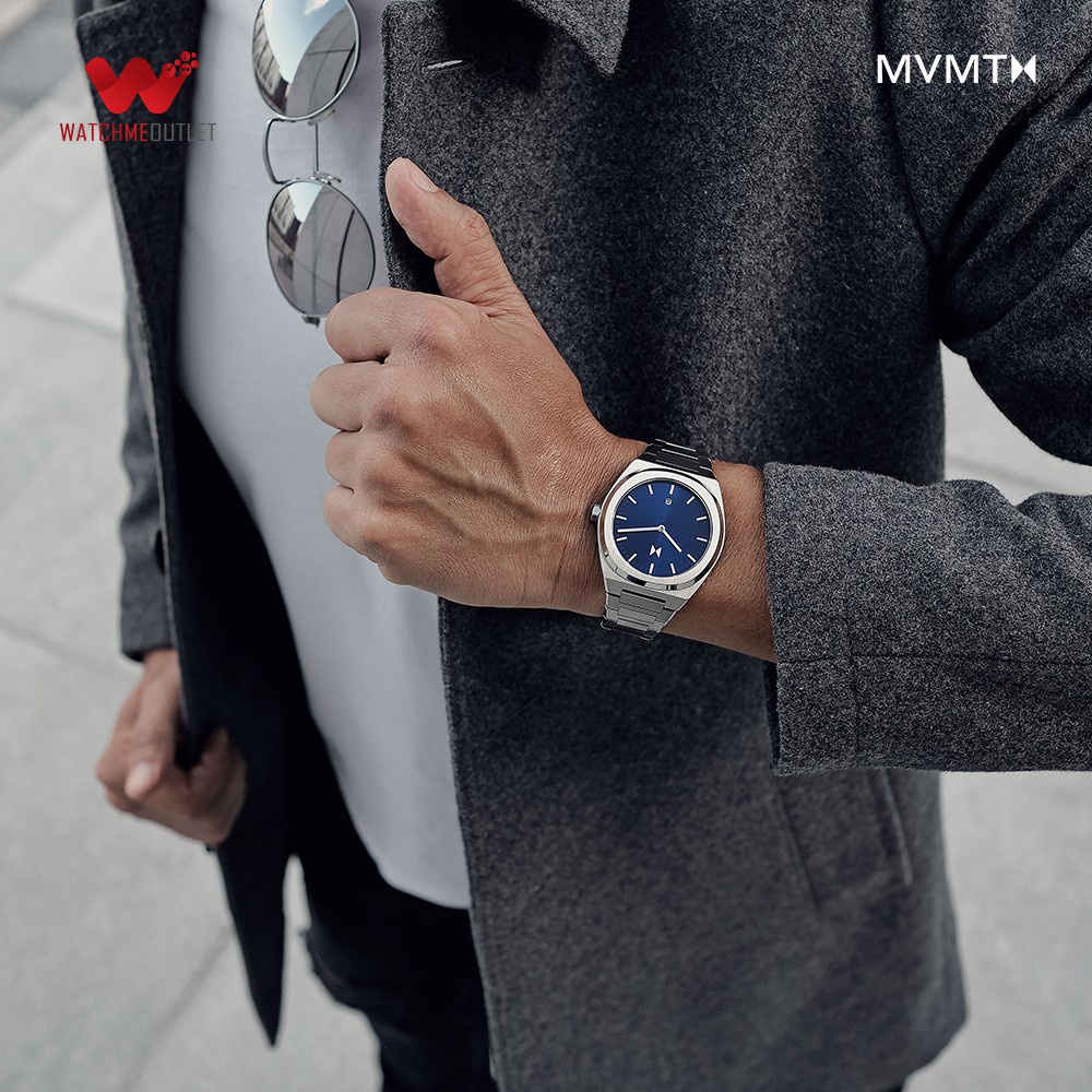 [ ĐẶC BIỆT 18-29.07 - VOUCHER 10%] - Đồng hồ Nam MVMT dây thép không gỉ 40mm - D-SH01-SSGR