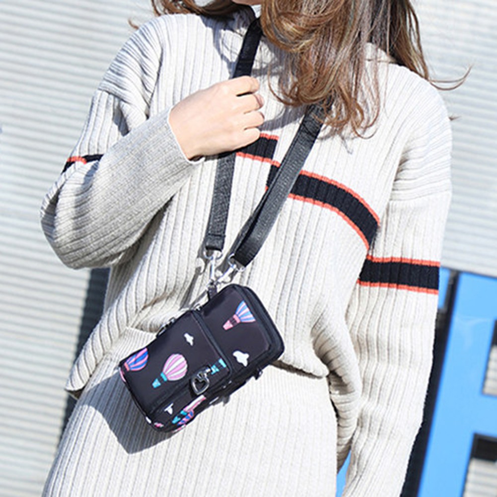 Túi đeo chéo màu trơn nhỏ gọn thời trang nữ Hàn Quốc