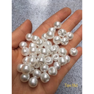 Nút cườm ngọcc traiii size 8mm và 10mm, bịch 20nút. loại tốt