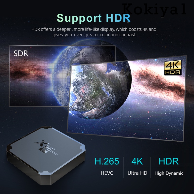 Hộp X96 Mini 5g Android 9.0 4k Ultra Top Box Eu Plug