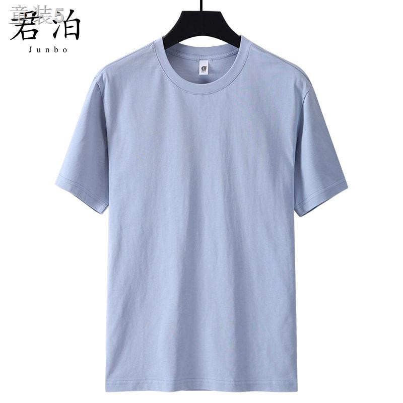 ✖❈Quần áo Nam phông trắng hợp thời trang 2021 Summer New Style 100 Pure Cotton Cùng Phong cách Cặp đôi Màu tinh khi