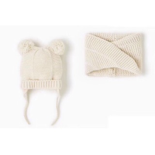 Set mũ và khăn len Zara