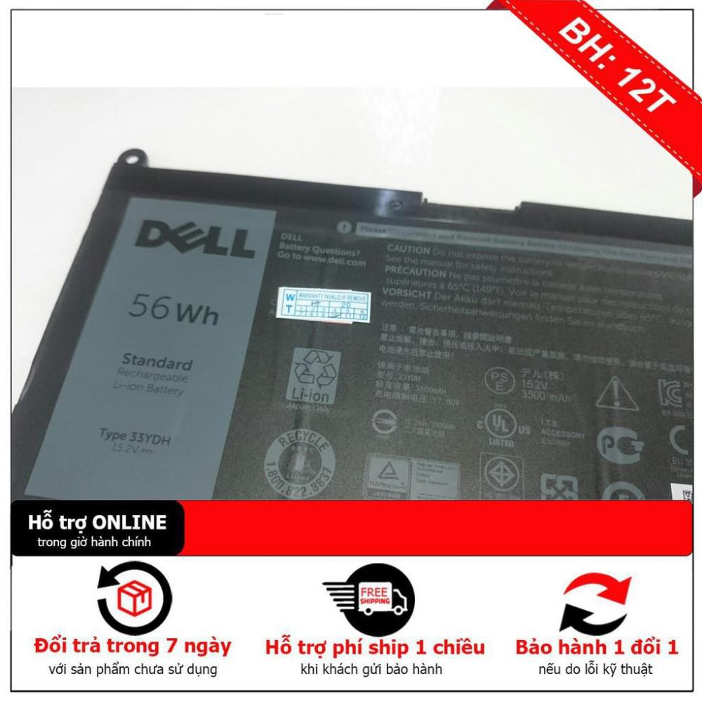 [BH12TH] PIN ZIN LAPTOP DELL Inspiron 7573 7577 7586 7773 7778 7779 7786 33YDH W7NKD