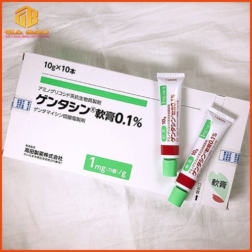 Kem giảm mụn, giảm sẹo Gentacin tuýp 10g nội địa Nhật Bản
