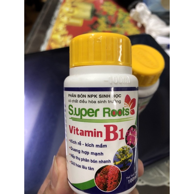 Phân bón NPK Sinh học / Vitamin B1 Super Root 100 ml Kích rễ / Kích mầm/ Giữ hoa lâu tàn ☘️