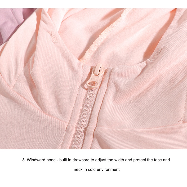 Áo khoác CAMEL có nón vải cashmere thời trang cho nữ tập yoga/ chạy bộ