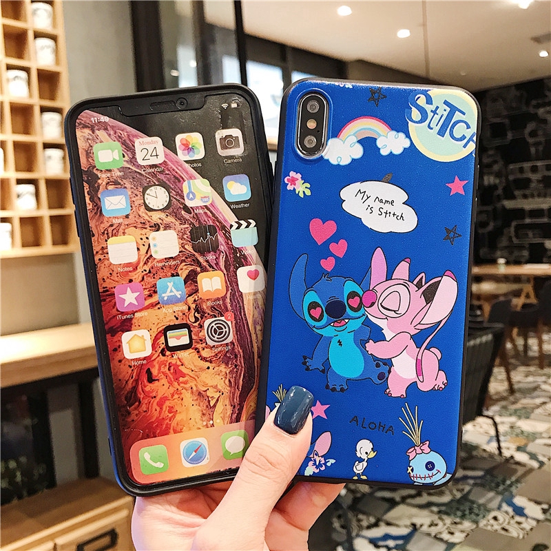 Ốp điện thoại silicon mềm in Stitch hoạt hình 3D dễ thương dành cho OPPO F11 F9 Pro F7 F1S A3S A37 A71 A83