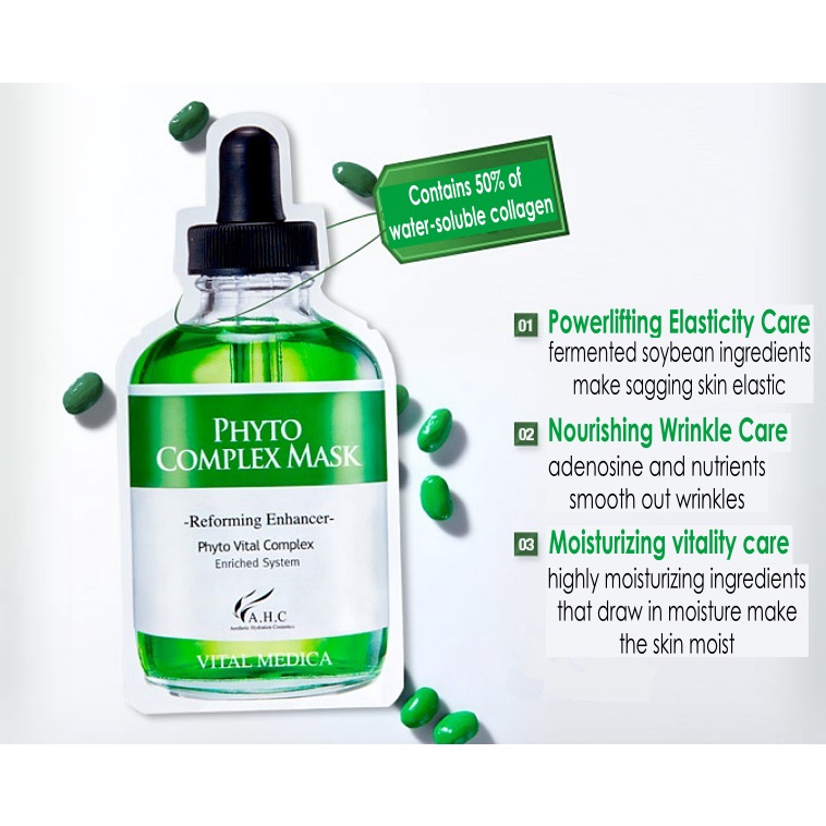 Gói / tờ mặt nạ cao cấp/ Vital C/ Phyto Facial Skin Care 27ml