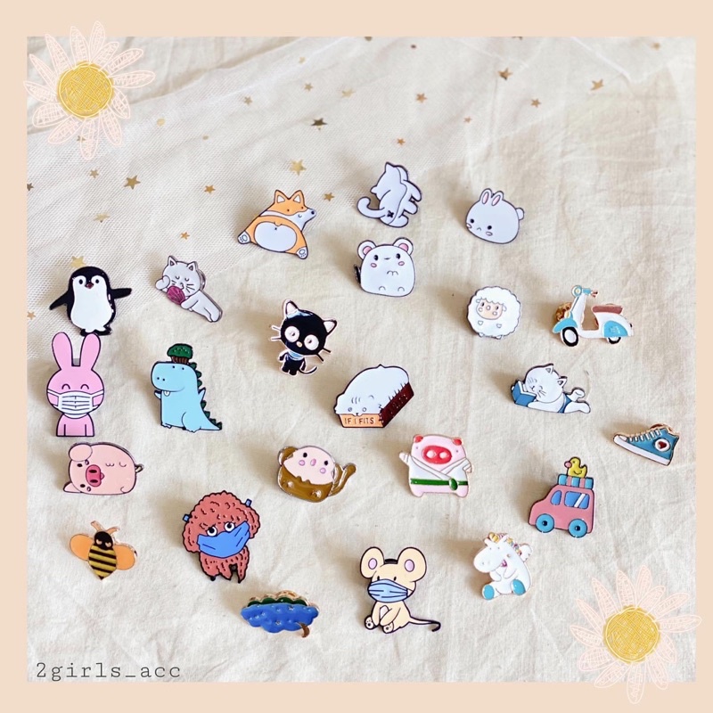 Pin,huy hiệu ghim cài áo cute link 1