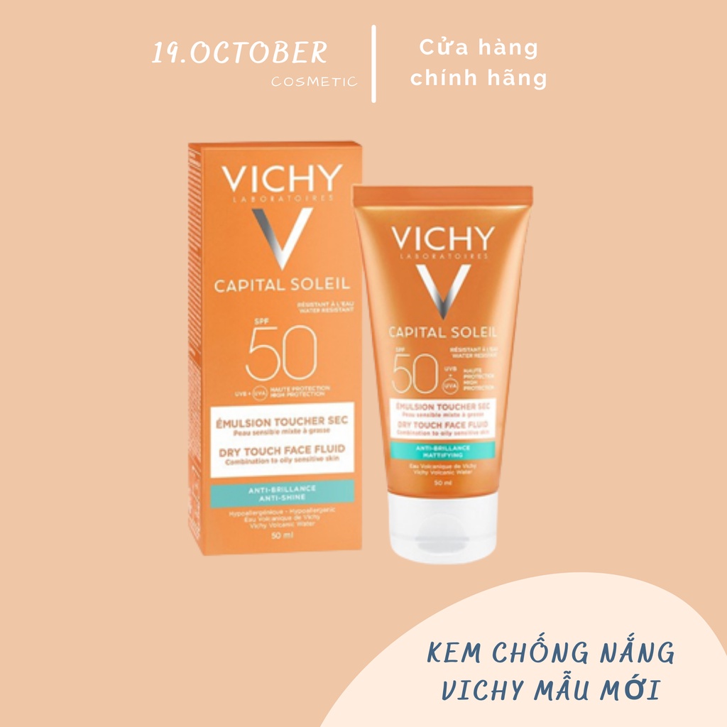 Kem Chống Nắng Vichy Ideal Soleil Mattifying Dry Touch Face Fluid SPF 50