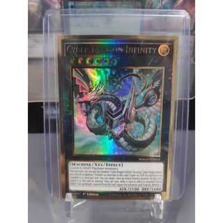 [ Dưa Hấu Yugioh ] Lá bài thẻ bài Cyber Dragon Infinity - Premium Gold Rare - Tặng bọc bài nhựa bảo quản