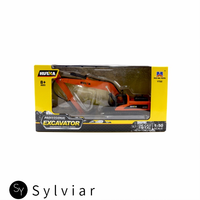 Mô hình xe cần cẩu HUINA 1522 1:50 bằng hợp kim tỉ lệ 1:50 xe đua xe đạp