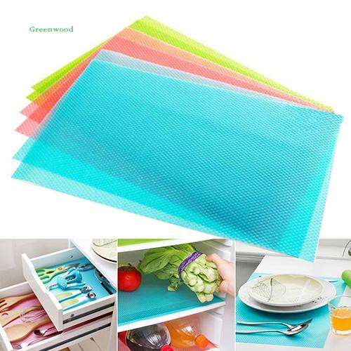 Bộ 4 miếng thảm đệm lót tủ lạnh/tủ đông chống khuẩn chống bẩn dùng trong nhà bếp