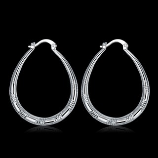 Bông Tai Tròn Mạ Bạc 925