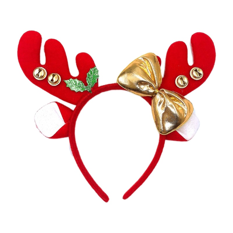 Băng Đô Cài Tóc Hình Sừng Hươu Hoạt Hình Bằng Lông Nhung Dễ Thương Xinh Xắn