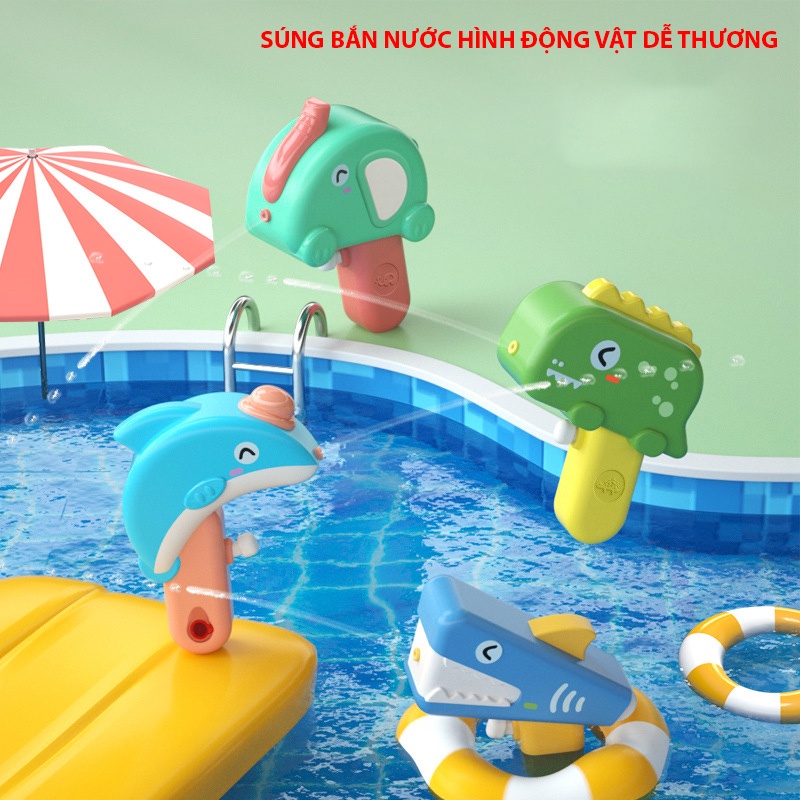 Đồ chơi cho bé súng bắn nước hình thú siêu đáng yêu mẫu hot 2022 - Chơi là mê, đồ chơi trẻ em