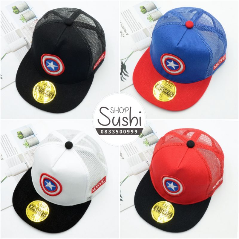 (FreeShip) Mũ cho bé trai Người nhện Captain America