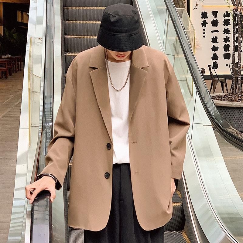 Áo khoác blazer nam nữ T-A-N  Áo vest AV08 phong cách hàng quốc khoác sang sịn mịn trơn để phối đồ màu đen và màu be