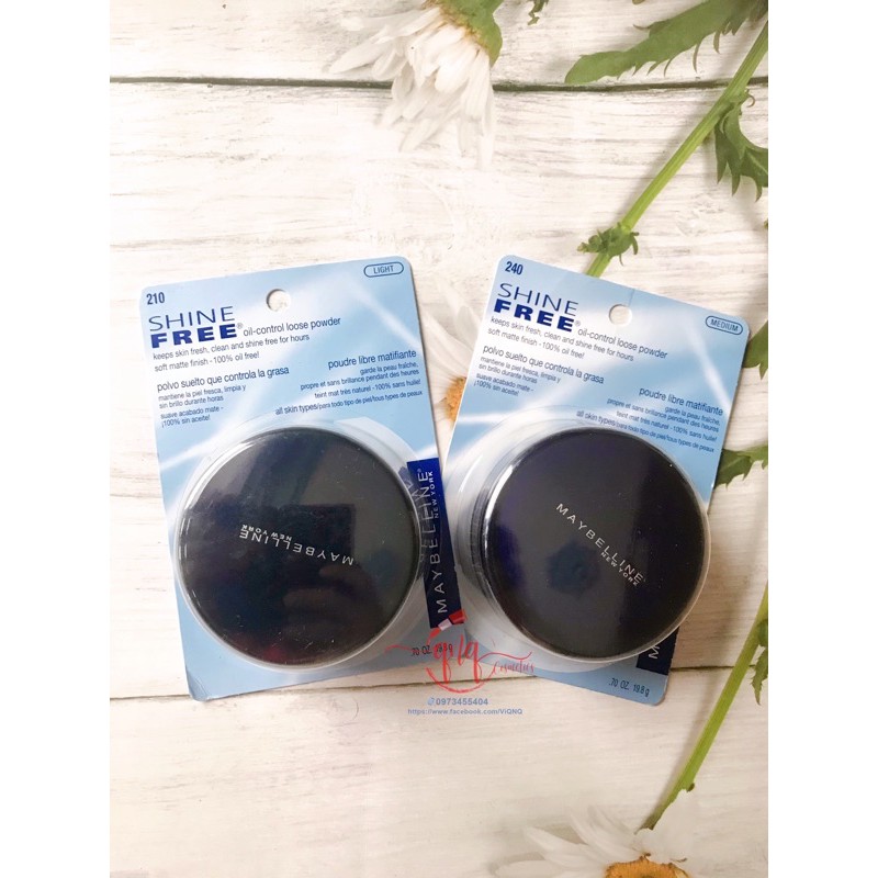 Phấn phủ Maybelline Shine Free Oil-Control Loose Powder  - USA