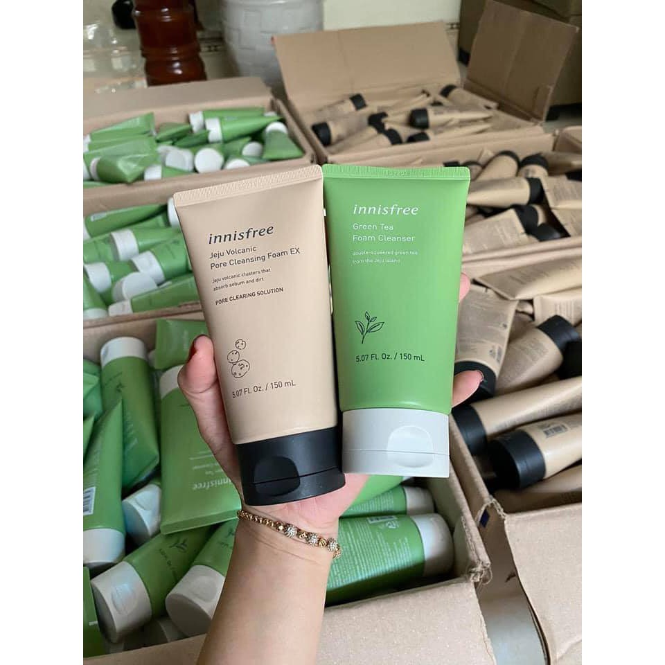 [Auth-Video] Sữa Rửa Mặt Sạch Mụn, Sạch dầu Innisfree Tro Núi Lửa - Trà Xanh | BigBuy360 - bigbuy360.vn