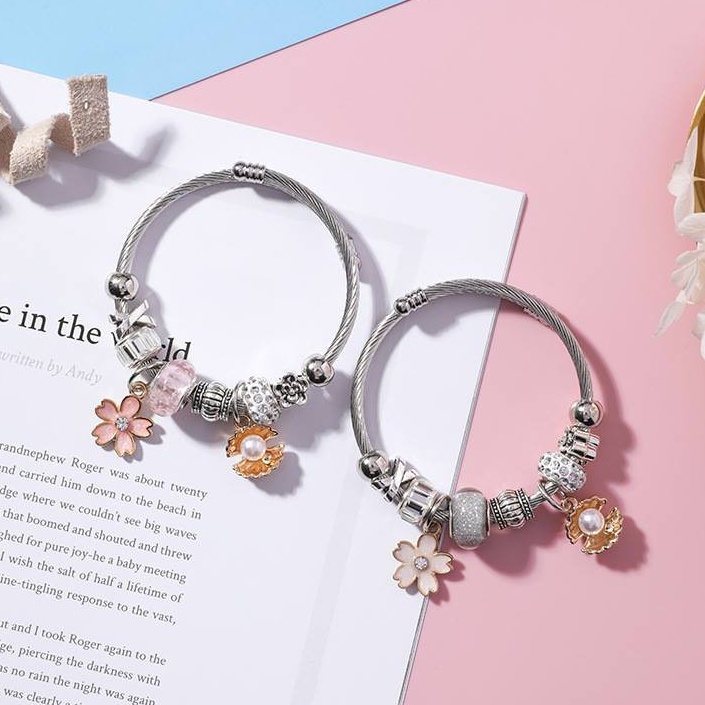 VÒNG TAY THỜI TRANG CHO NỮ - PHỤ KIỆN VÒNG ĐEO TAY CHARM HỢP KIM