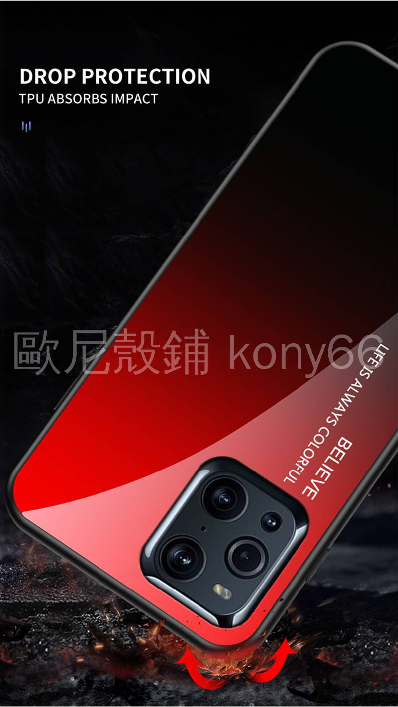 Ốp Điện Thoại Kính Cường Lực 10 Màu Gradient Cho Oppo Find X3 Pro X3 Lite X2 | BigBuy360 - bigbuy360.vn
