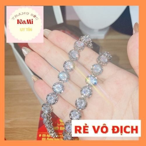 Lắc tay nữ  Freeship lắc bạc nữ cực sáng đá đẹp ẢNH + VIDEO SHOP TỰ QUAY