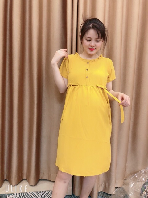Váy bầu nơ eo