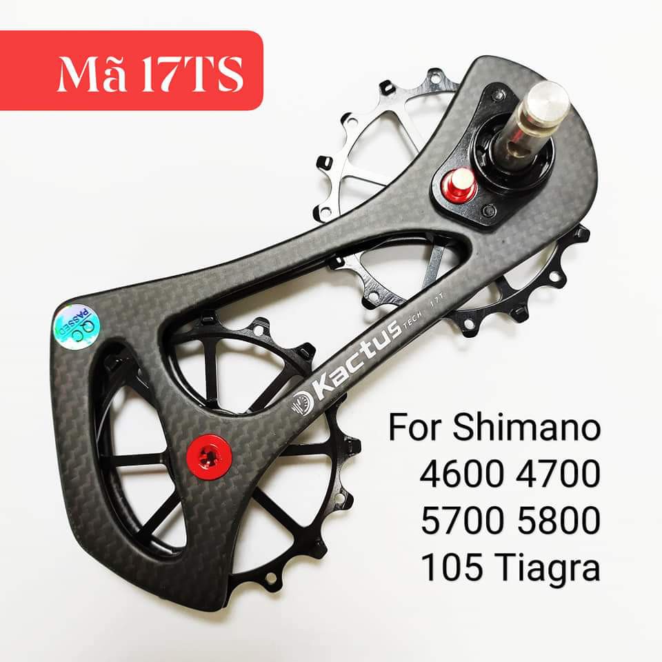 Tay Gạt Đề Ceramic mã 17TS hiệu KACTUS Hàng chính hãng Dùng cho SHIMANO 4600-4700-5700-5800-105-Tiagra Xe Đạp