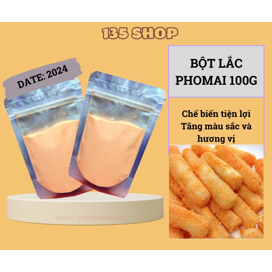Bột Phô Mai Hàn Quốc Lắc Khoai Tây 100g - Gói Phomai Bột Lắc Gà Rán, Bánh Gạo, Bắp Rang