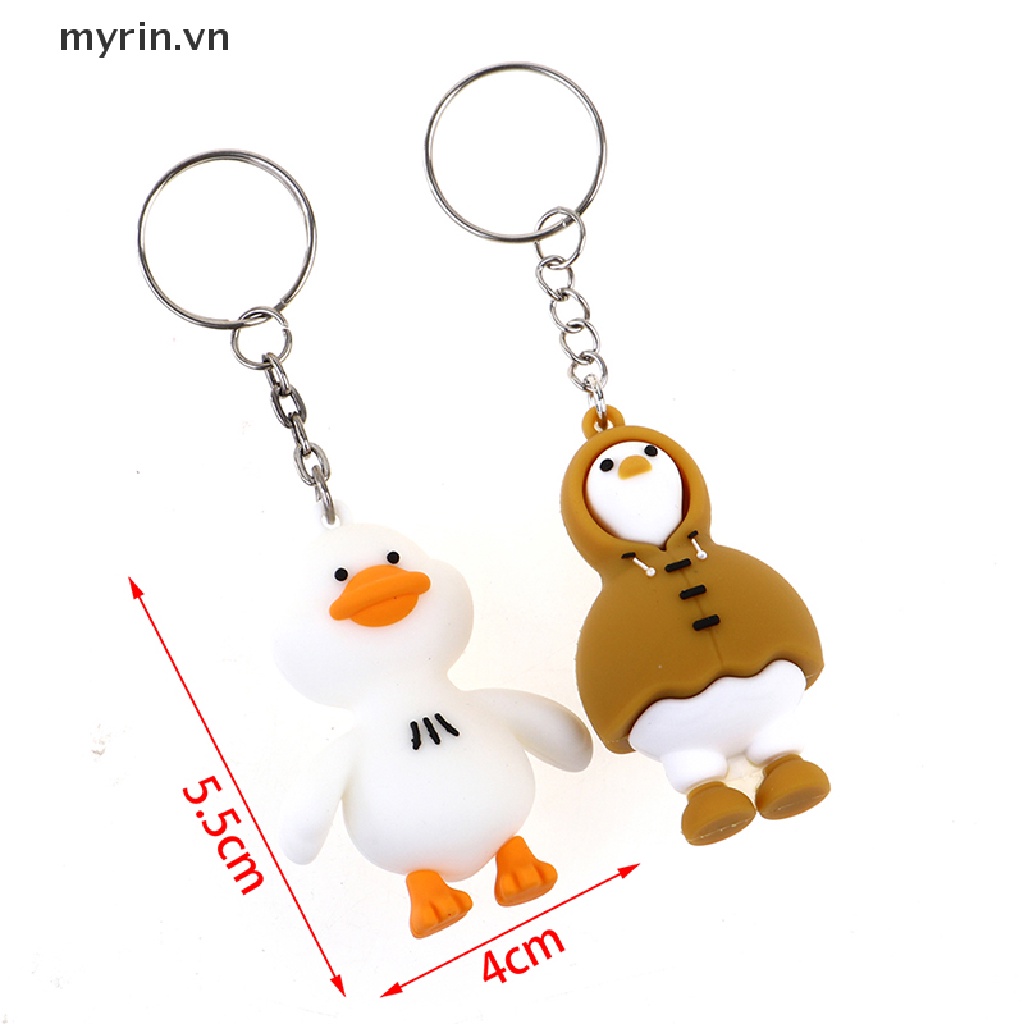 Móc Khóa Hình Vịt Con Hoạt Hình Xinh Xắn