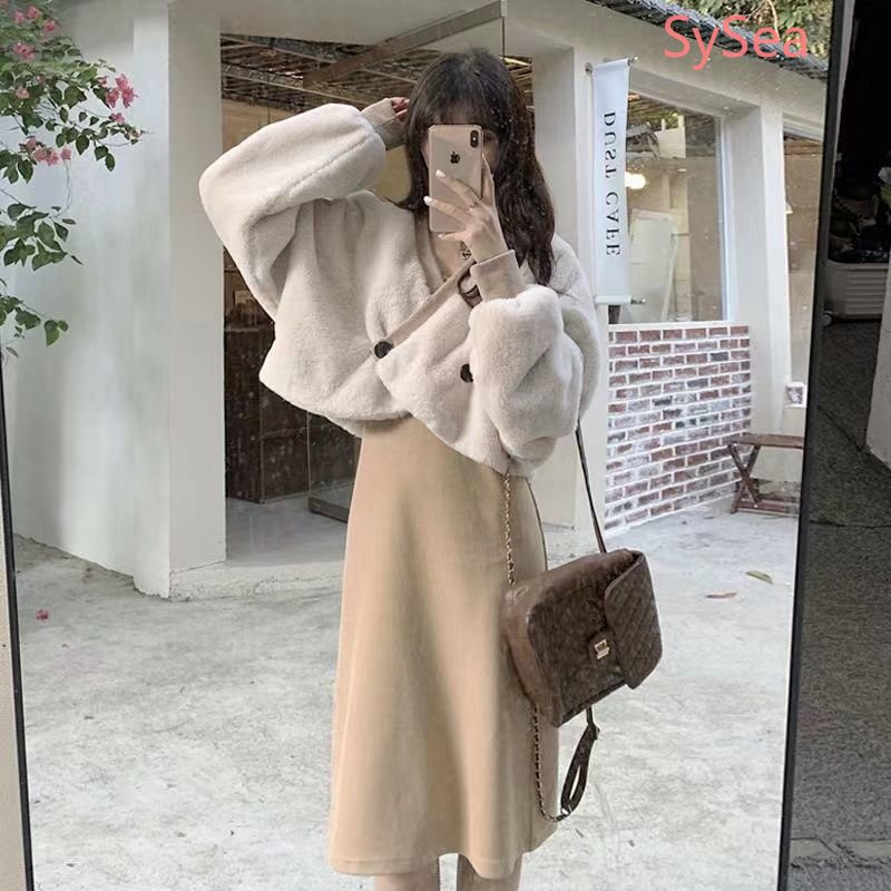 Áo Khoác Cổ Chữ V Màu Sắc Đơn Giản Thoải Mái Thời Trang Cho Nữ