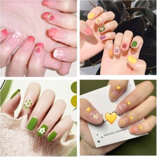 Miếng dán móng tay thân thiện với môi trường hình cầu vồng/ánh nắng tự nhiên dễ thương QY