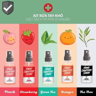 Nước rửa tay khô diệt khuẩn - Hand Sanitizer Spray