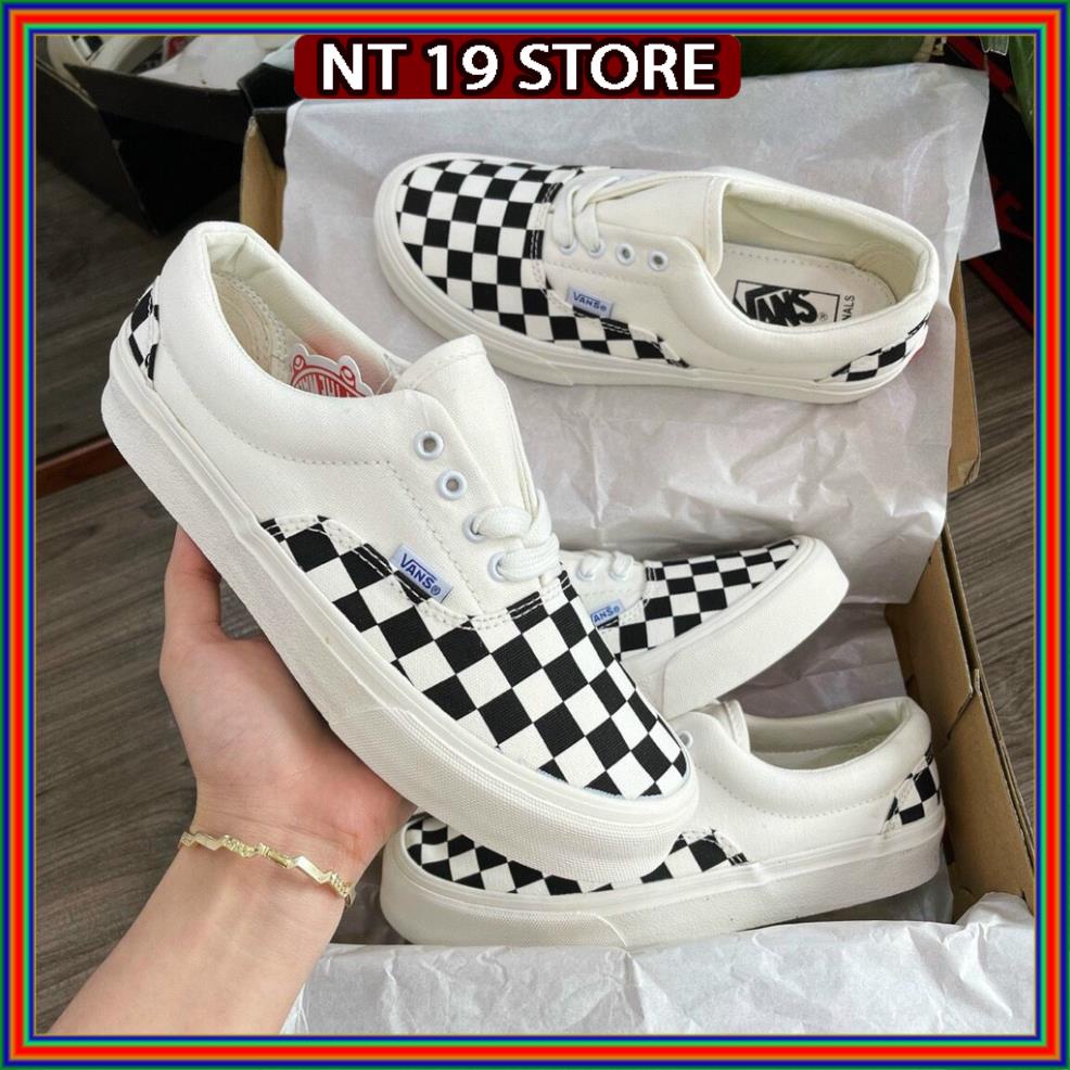 Giày caro nam nữ buộc dây , Giày thể thao sneaker vans lười có dây buộc hottrend 2022 full box bill