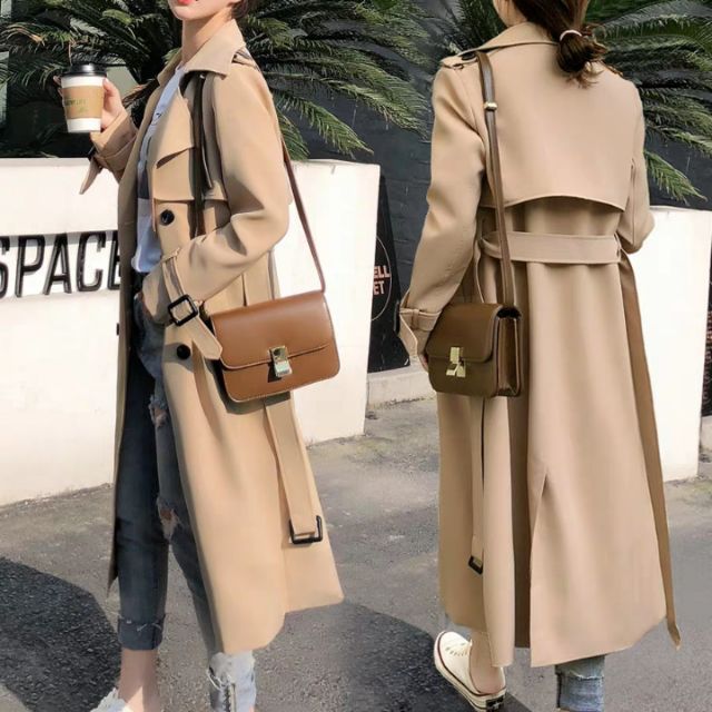 Áo măng tô nữ dài QC