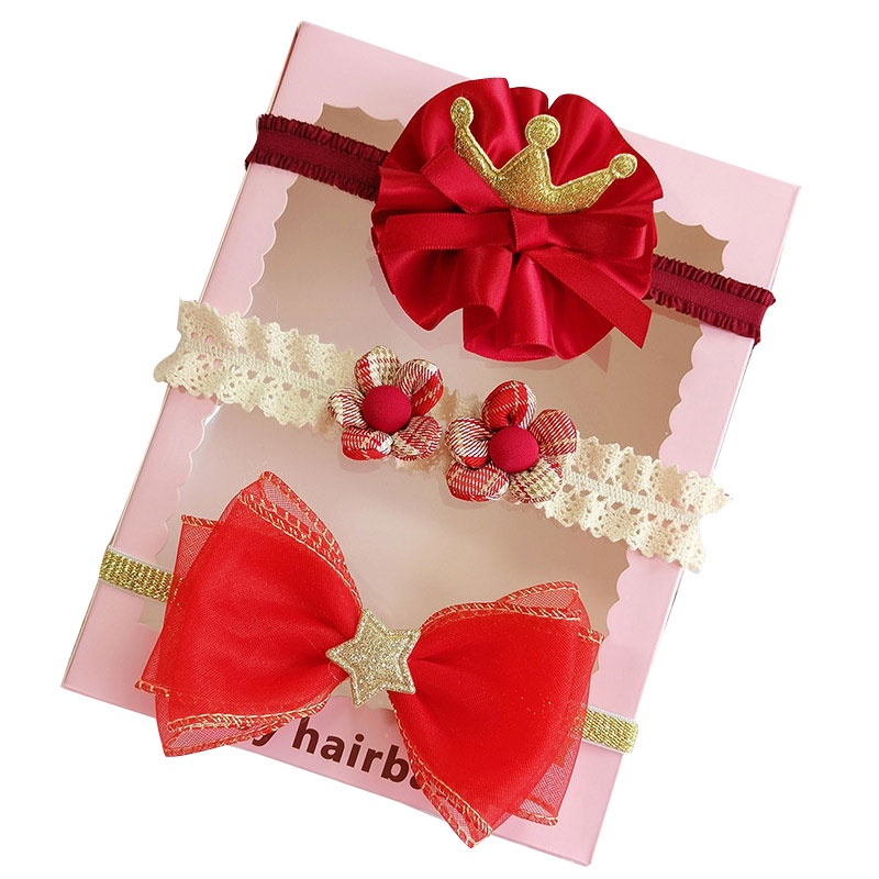 Set 3 Băng Đô Nơ Xinh Xắn Dành Cho Bé