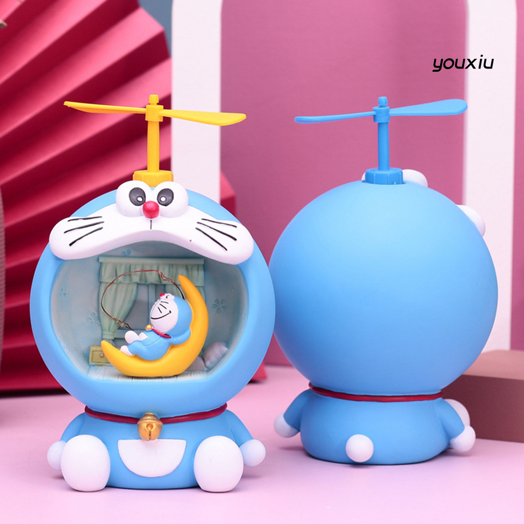 Ống Heo Tiết Kiệm Hình Doraemon Có Đèn Đáng Yêu