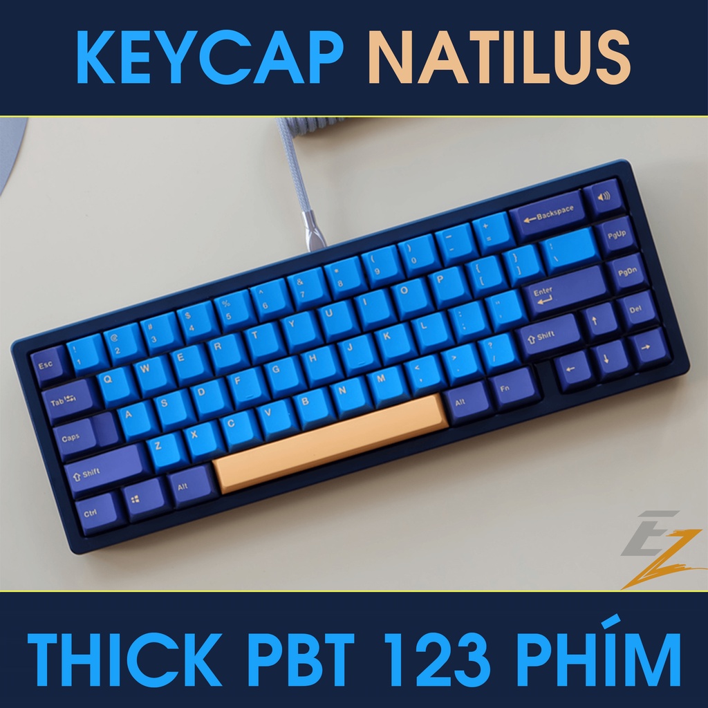 Keycap Cho Bàn Phím Cơ Nautilus OEM Profile 123 Phím | Ezpc